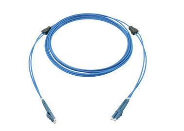 China OM3 OM4 Duplex Armored Fiber Patch Cord for FTTH Cable / Area Network supplier
