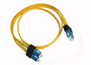 China Compact SC FTTH Fiber Optic Cable Duplex Singlemode Patch Cord , PC / UPC Polish supplier