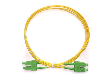 China G652D Singlemode Riser Rated Duplex SCAPC-SCAPC Fiber Optic Patch Cables supplier