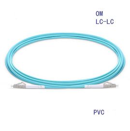 China LC/UPC-LC/UPC OM3 Simplex Aqua Fiber optical jumper patch cord supplier