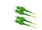 G652D Singlemode Riser Rated Duplex SCAPC-SCAPC Fiber Optic Patch Cables supplier